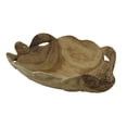 thumbnail image 1 of Zeckos Hand Carved Wood Twin Sea Turtles Scallop Edge Bowl Decor, 1 of 4