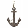 thumbnail image 1 of Zeckos Hand Stained Wood Anchor and Rope Wall Hanging 24 inch, 1 of 9