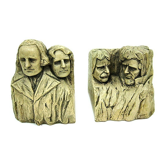 Zeckos Historical Wonders Mount Rushmore Resin Bookends 5.5 inch (Set of 2)
