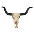 thumbnail image 1 of Zeckos Huge Wall Hanging Longhorn Cow Skull 27in Wide Resin Long Horn Steer Wall Decor for Home, 1 of 8