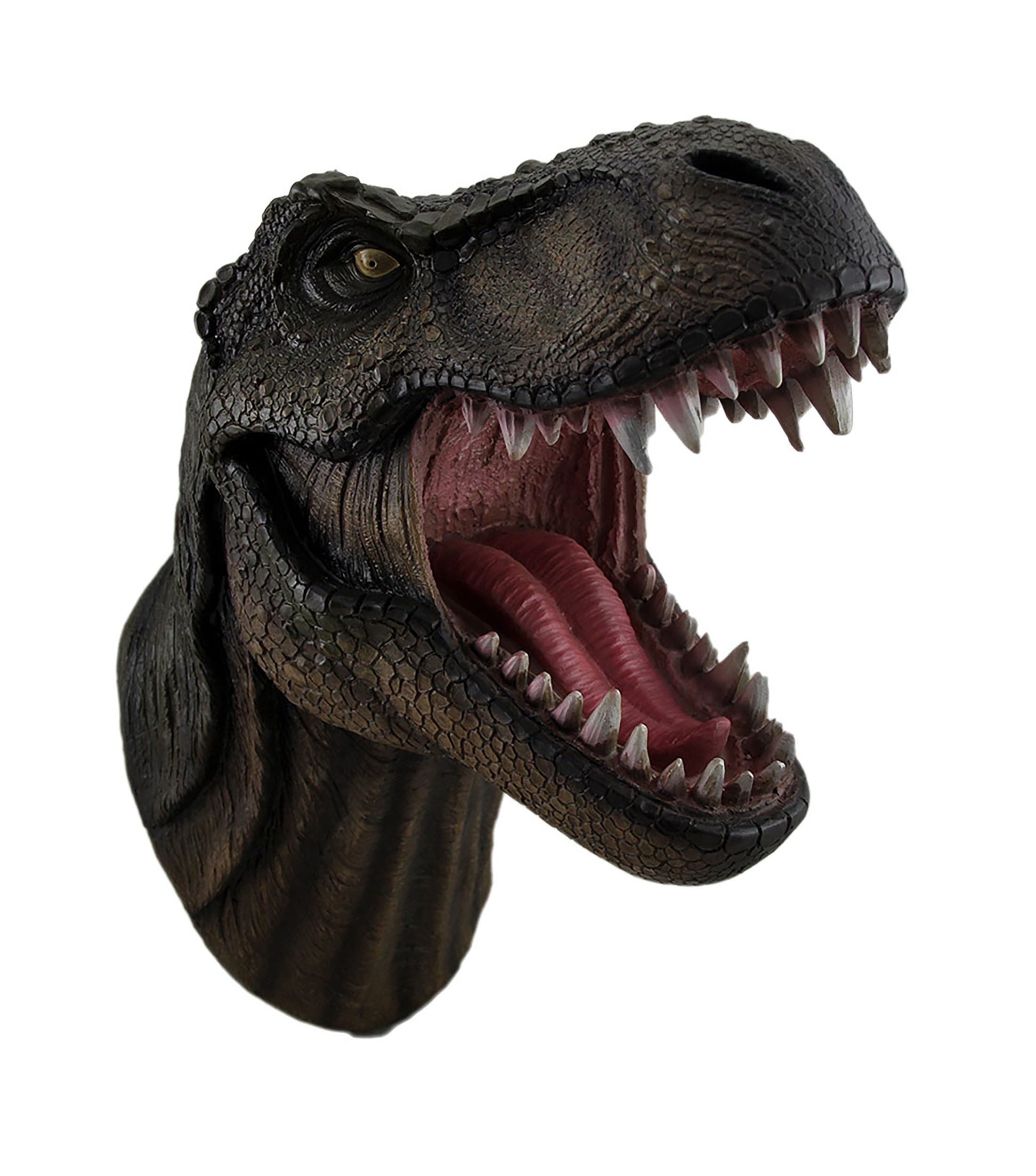 Zeckos Jurassic Jaws Snarling Tyrannosaurs Rex Wall Mounted Dinosaur