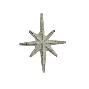 Zeckos Mid Century Modern Starburst Cast Iron Drawer Pulls Set of 6