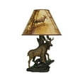 thumbnail image 1 of Zeckos North American Bull Moose Table Lamp w/ Shade, 1 of 10