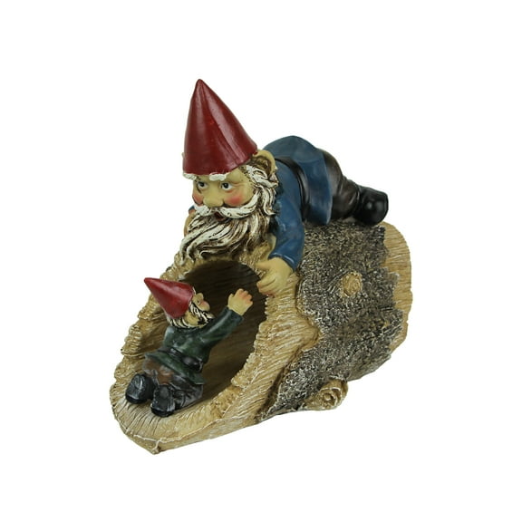 Zeckos Resin Garden Gnome Downspout Cover Decorative Gutter Drain