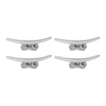 thumbnail image 1 of Zeckos Silver Cast Iron Boat Cleat Wall Hooks Drawer Pulls Set of 4, 1 of 5