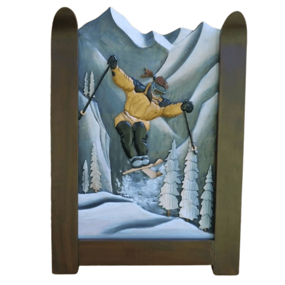 Zeckos Ski Girl Wall Art 24" x 28"
