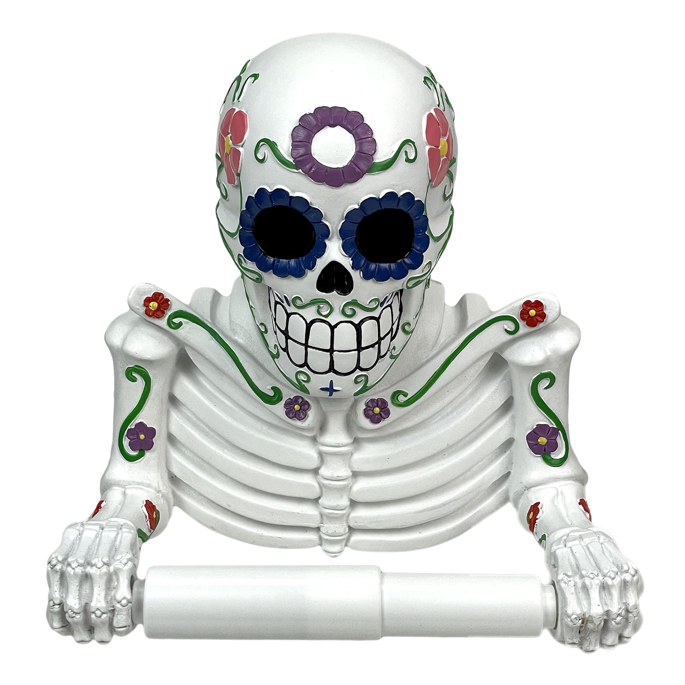 Tissue Death Zeckos Smelly Skelly White Day of the Dead Sugar Skull Toilet Tissue ...