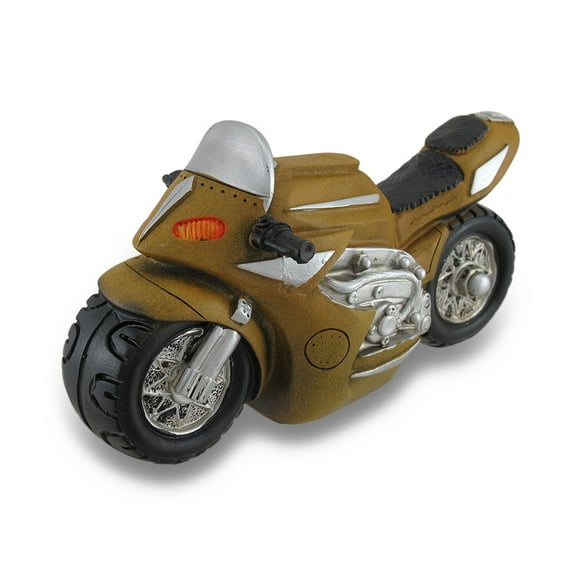 Zeckos Sport Bike Motorcycle Statue, Yellow - S