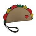 thumbnail image 1 of Zeckos Taco Bout Love Food Friendly Taco Shaped Purse w/Removable Wrist Strap, 1 of 4