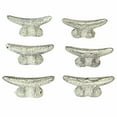 thumbnail image 1 of Zeckos White Cast Iron Nautical Boat Cleat Drawer Pulls Set of 6, 1 of 7