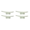 thumbnail image 1 of Zeckos White Cast Iron Nautical Boat Cleat Wall Hooks Set of 4, 1 of 5