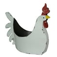 thumbnail image 1 of Zeckos White Metal Rooster Planter Indoor Outdoor Home Décor 15.5 inch, 1 of 10