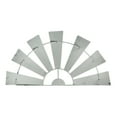 thumbnail image 1 of Zeckos White Weathered Metal Half-Windmill Wall Décor 24 inch, 1 of 9