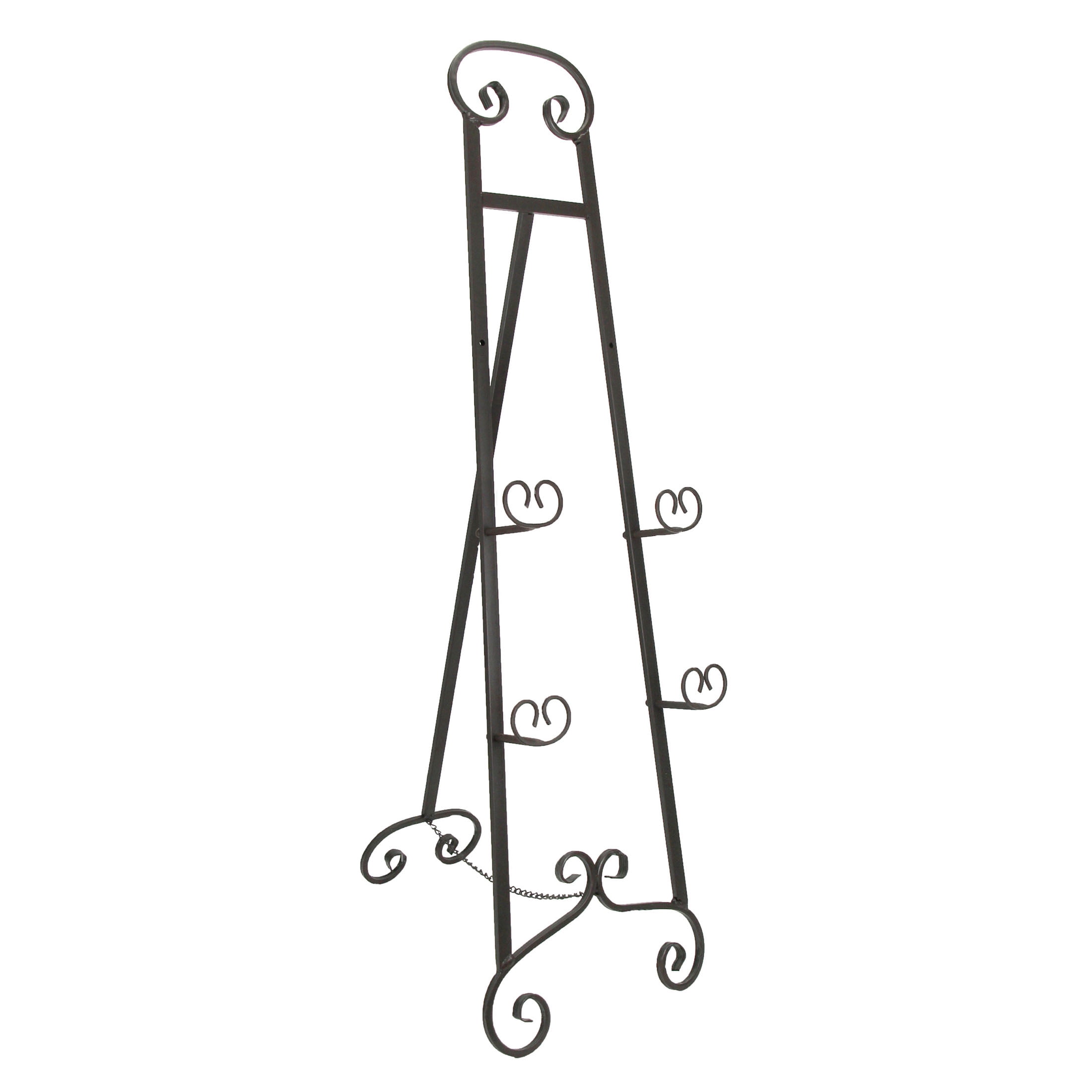 Zeckos Wrought Iron Display Picture Easel Decorative Holder 50 inch
