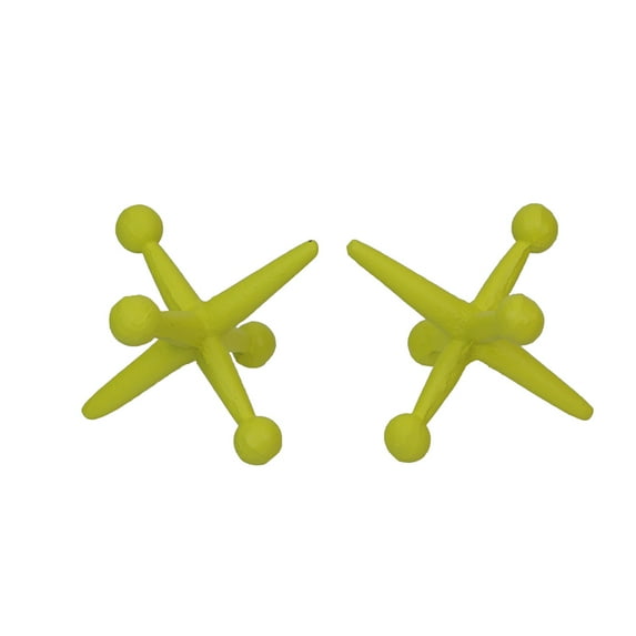 Zeckos Yellow Enamel Cast Iron Giant Jack Bookends Decorative