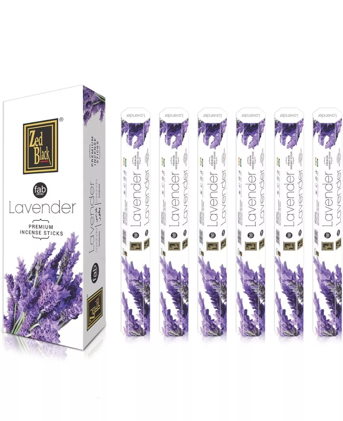 Zed Black Lavender Incense Sticks 6 Box Of 20 Sticks = 120 Sticks