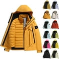 thumbnail image 1 of Zedker 3 in 1 Puffer Winter Jacket for Men Ski Snow Jackets with Detachable Puffer Liner Insulated Warm Coat Windproof Red XXXL, 1 of 5