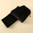thumbnail image 1 of Zedker Casual Straight-Leg Elastic Waist Long Mens Pajama Pants with Drawstring Comfy Soft Fleece Thermal Sleepwear Pants with Pockets,Black,L, 1 of 9