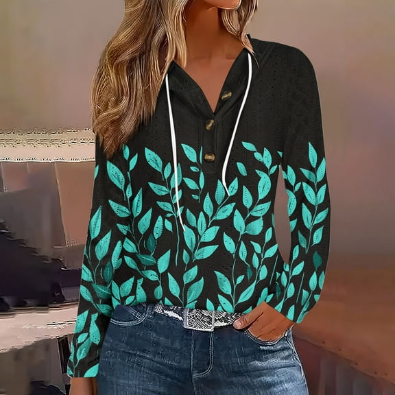 Zedker Cute Long Sleeves Sweatshirt For Women Casual Hooded Fall Outfits For Women Comfy Loose Trendy Tops For Women,Black1,XL