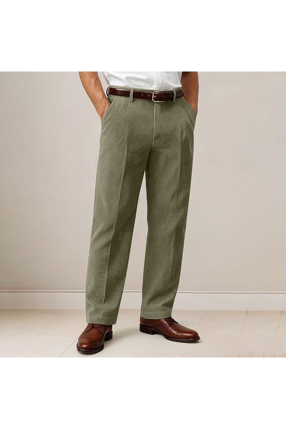 Dress Pants for Men Slim Anti-Wrinkle Suit Pants Expandable Waist Business Pants with Pocket Tapered Open Bottom Suit Pants for Men with Pockets,Plus Size Green 33