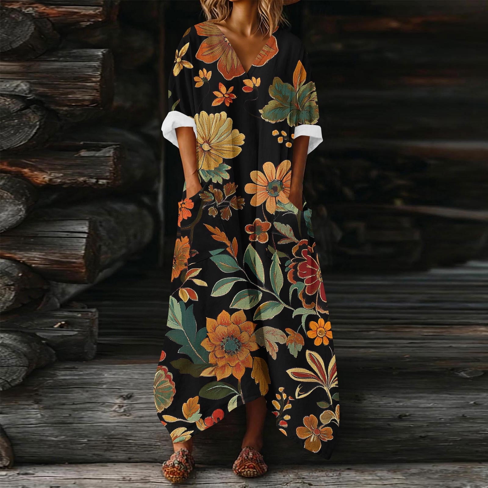 beach cover up dress with pockets Women's Catalina Cover-Up Dress with Pockets | Periwinkle Isla Bonita | UPF 50+