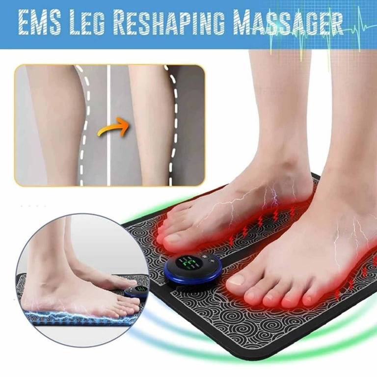Electric EMS Foot Massager Pad Feet Muscle Stimulator Foot Massage Mat  Improve Blood Circulation Relieve Ache Pain Health Care