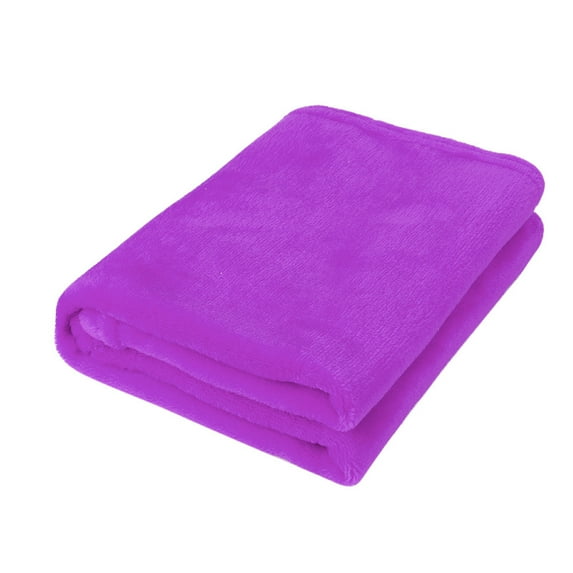 Zedker Fashion Solid color Coral Fleece Flannel Blankets Soft Throw Kids Blanket winter Warm Plush Blanket for Kids 45*65CM Warehouse Clearance