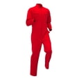 thumbnail image 1 of Zedker Heavy Duty Work Coveralls for Men Long Sleeves Worker's Rompers Multi Pockets Anti-Wear Workwear Jumpsuits with Pockets,Plus Size Red XXXXL, 1 of 6