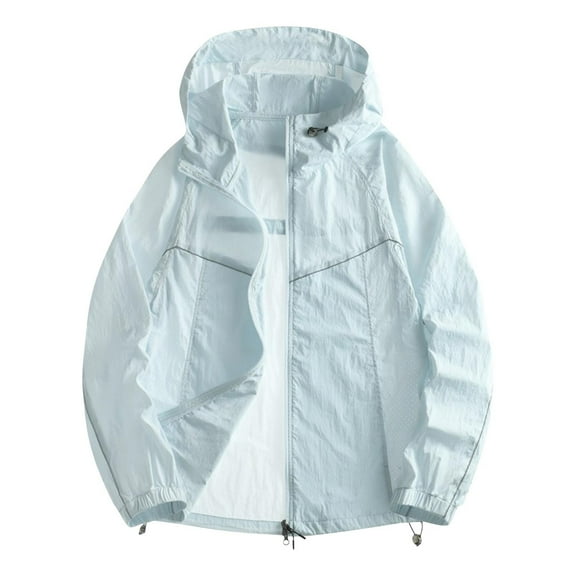 Zedker Jackets for Womens Plus Size Waterproof Windproof Hooded Rain Jackets Thin Breathable Lightweight Outdoor Coats
