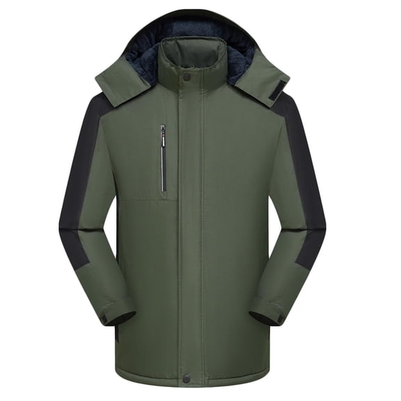 Zedker Men'S Military Soft Jacket Outdoor Sports Hunting Waterproof Outerwear Coat Workout Clothing with Pockets Army Green XXL