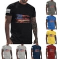 thumbnail image 1 of Zedker Men's America Patriotic T Shirt American Flag Fireworks Graphic Tee Independence Day Shirts Black L, 1 of 5
