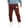 thumbnail image 1 of Zedker Men's Fleece Lined Christmas Print Joggers Pants Elastic Waist Sweatpants Drawstring Christmas Sweatpants for Men with Pockets,Plus Size Red L, 1 of 3