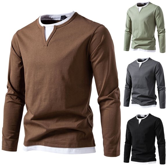 Zedker Men's Shirts Mock Turtleneck Long Sleeve Shirts Basic Thermal Turtle Neck Undershirt Lightweight Pullover Sweaters Top