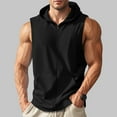 thumbnail image 1 of Zedker Men's Sleeveless Hoodies Full Zip Up Vest Jacket Gym Workout Hooded Sweatshirts for Sport Casual Hoodie Coat with Pockets Black M, 1 of 8