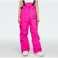 thumbnail image 1 of Zedker Men's Snow Ski Pants Insulated Winter Warm Outdoor Waterproof Snowboard Pants Detachable Suspender Mens Sweatpants with Pockets,Plus Size Pink S, 1 of 6