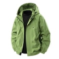 thumbnail image 1 of Zedker Men's Waterproof Ski Jacket Warm Winter Snow Coat Windbreaker Hooded Raincoat Green XL, 1 of 8