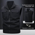 thumbnail image 1 of Zedker Men's Windproof Lightweight Golf Vest Outerwear Softshell Sleeveless Jacket for Running Hiking Sports with Pockets Black L, 1 of 9