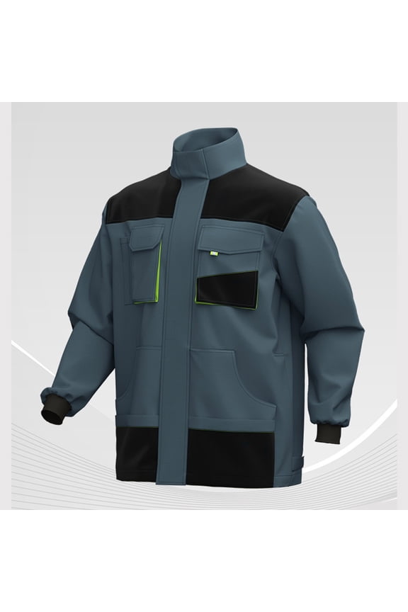 Mens Winter Coats Bomber Jacket Zip Up Stand Collar Cargo Coat Winter Warm Work Cloth Cargo Pants for Men with Pockets,Plus Size Green M