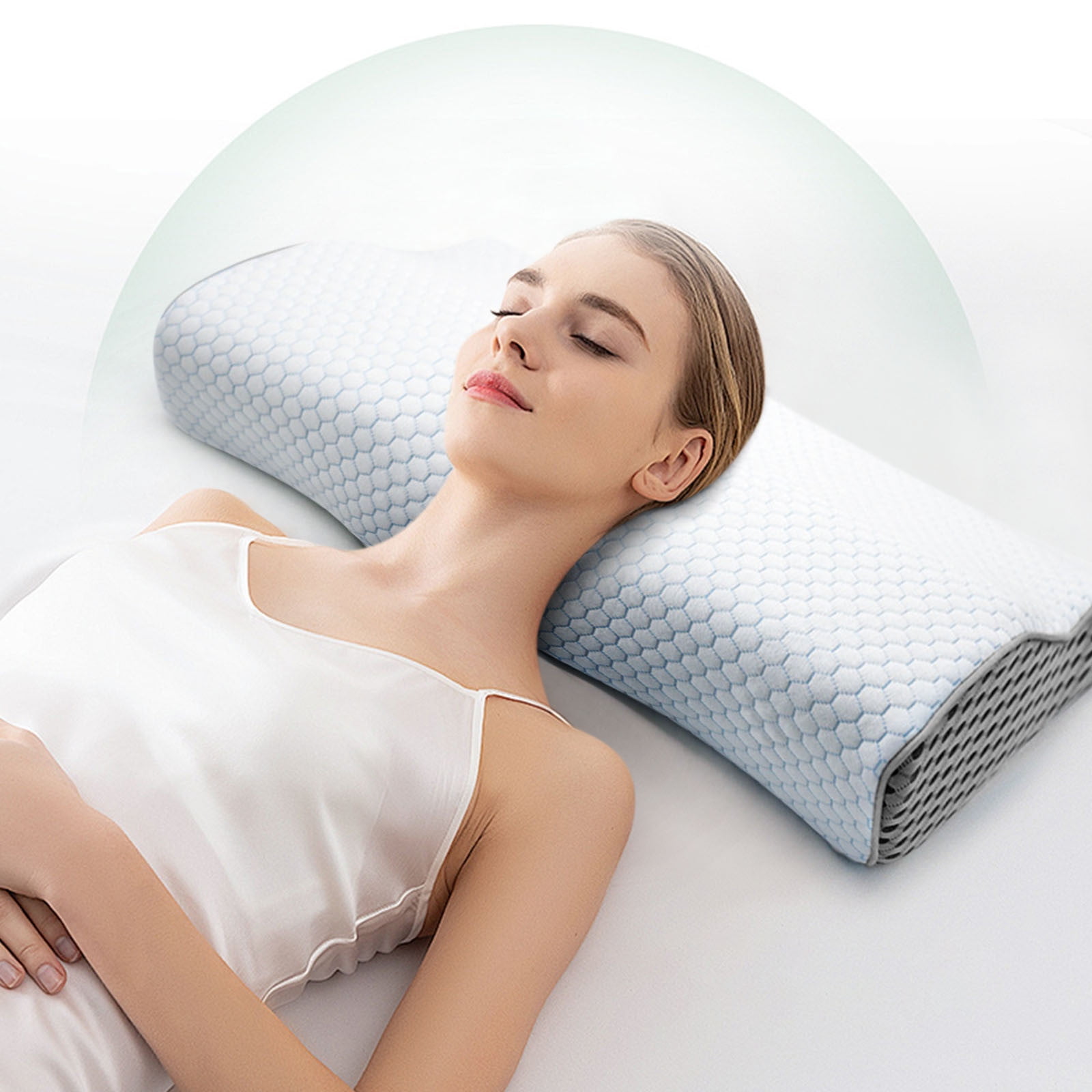 Zedker Neck Pillow, Memory Foam Pillow, Ergonomic Cervical Pillow for Pain Relief, Premium Bed Pillows, Support for Neck&Shoulder,for Side Back Zedker Neck Pillow, Memory Foam Pillow, Ergonomic Cervical Pillow for Pain Relief, Premium Bed Pillows, Support for Neck&Shoulder,for Side Back