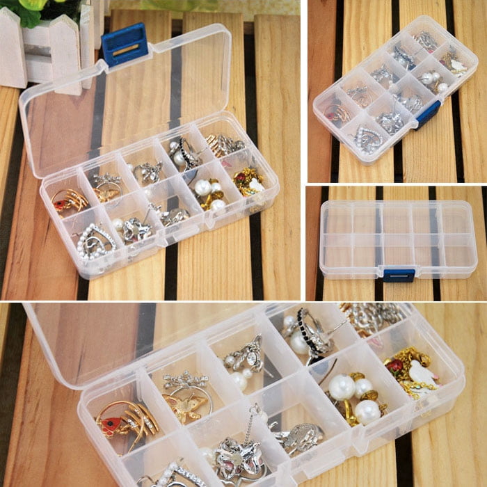 1pc Clear Nail Art Storage Box