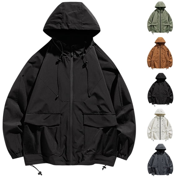 Zedker Rain Jacket for Women Lightweight Waterproof Coated Hooded Jacket Light Windbreaker Raincoat Jacket