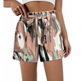 thumbnail image 1 of Zedker Shorts for Women Summer Casual Comfy Elastic Waist Lightweight with Pockets Short Pants Green Plus S, 1 of 3