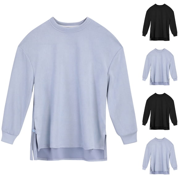 Zedker Sweatshirts for Men Workout Oversized Hoodies Mens Crewneck Sweatshirts Long Sleeve Shirts Warm Casual Pullover Sweaters