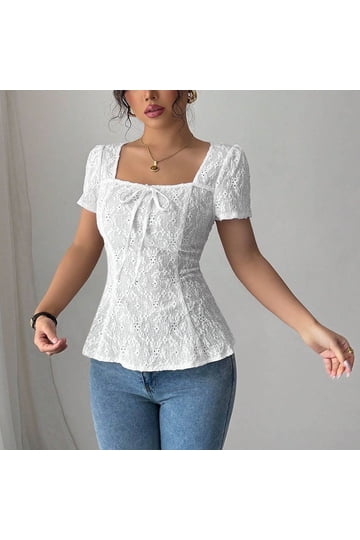 Lace Peplum Tops
