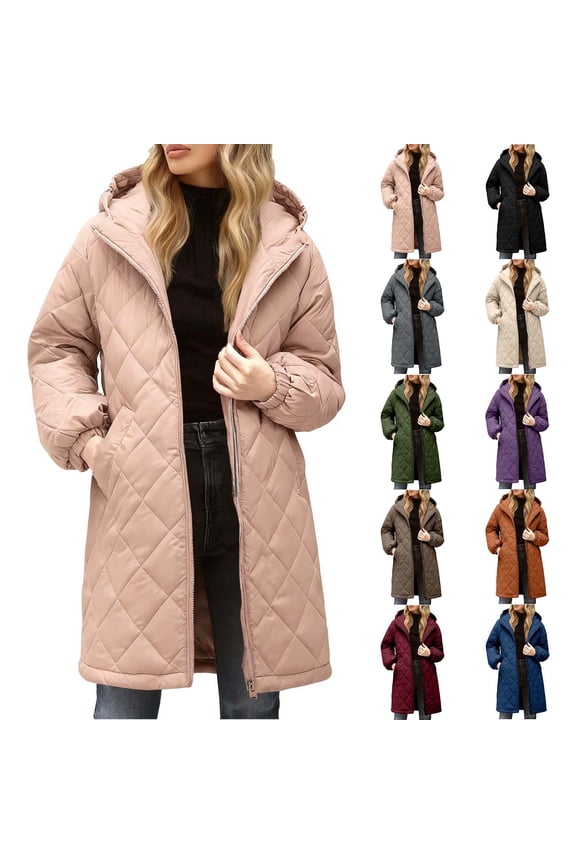Winter Coats forWomen 2026 Fashion Clothes Oversized Shearling Fleece Long Coats Jackets Pink Size S-XXL