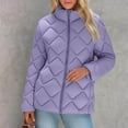 thumbnail image 1 of Zedker Winter Jackets for Women Sherpa Lined Jacket Women Warm Zipper Coat Fleece Jacket,Plus Size PurpleXL, 1 of 9