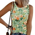 thumbnail image 1 of Zedker Women Plus Size Tank Top Casual Summer Loose Fit Sleeveless Shirts Crewneck Tunic Tees Multicolor Plus M, 1 of 5