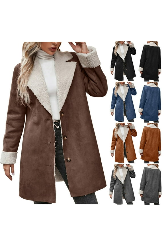 Women's Faux Leather Jacket Trendy Fall Spring Clothes Oversized Zip Up Mid Long Winter Coat Outerwear Black XXL
