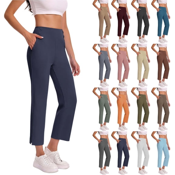 Zedker Women's Fleece Lined Pants Stretch Water Resistant Winter Thermal Travel Pants Cold Weather Gear Pockets Work Golf 2026 Army GreenL