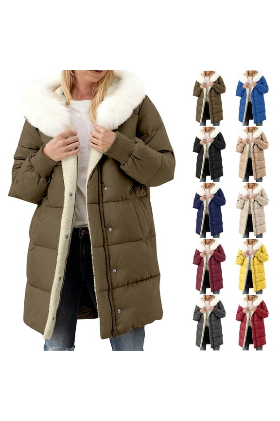 Women's Long Winter Coat Lightweight Puffer Jacket Waterproof Jacket Quilted Parka Jacket Beige XXL